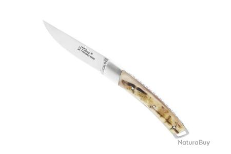 Couteau de poche lame noire & Corne de Bélier CLAUDE DOZORME