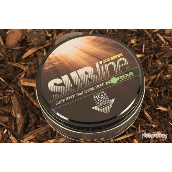 Nylon Subline Ultra Tough Brown Korda 0.40mm / 15lb
