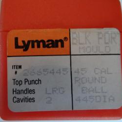 Outils de rechargement Lyman black Power calibre 45 round ball