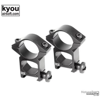 Colliers De Fixation Pour Lunette De Tir - Rail 22 Mm, Diamètre 30 Mm - InTheTarget COL2230