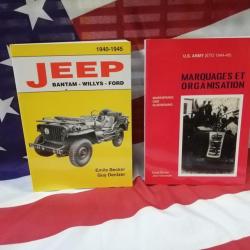 Best 2 livres BECKER Jeep Bantam Willys Ford M 201 + Marquages et organisation véhicules militaires
