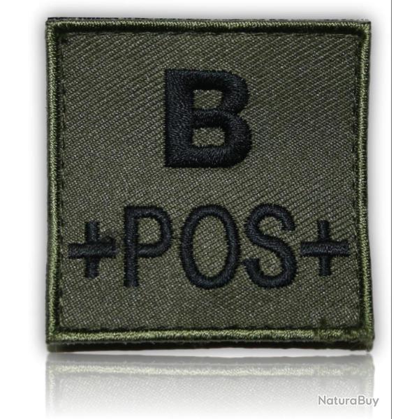 PATCH GROUPE SANGUIN B+ VERT