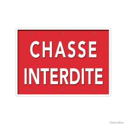 Panneau « Chasse interdite » Akilux 26x20cm