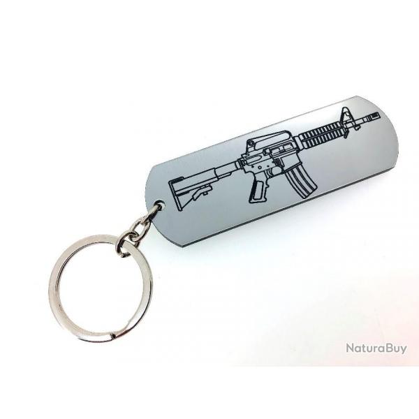 Porte-cls AR15 - M16 - M4 argent ar-15 223 rem