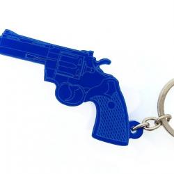 Porte-clés Colt python 357 bleu roi