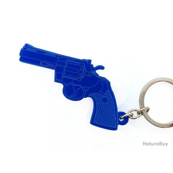 Porte-cls Colt python 357 bleu roi