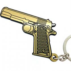 Porte-clés Colt 1911 45acp or jaune