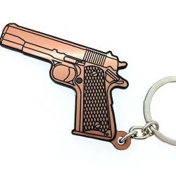 Porte-clés Colt 1911 45acp or rose