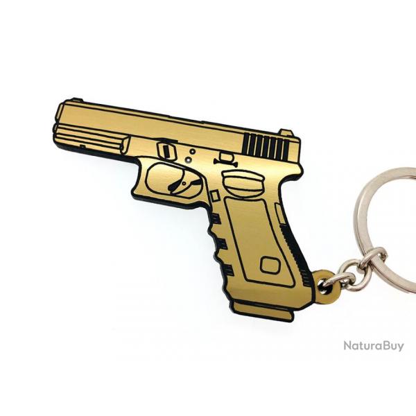 Porte-cls glock 9mm or jaune