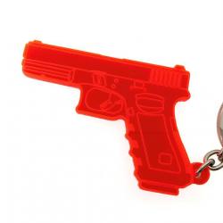 Porte-clés glock 9mm orange fluo