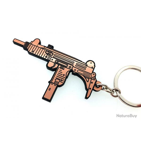 Porte-cls Uzi IMI 9mm or rose