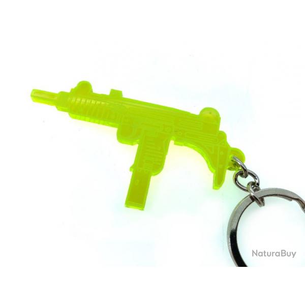 Porte-cls Uzi IMI 9mm jaune fluo