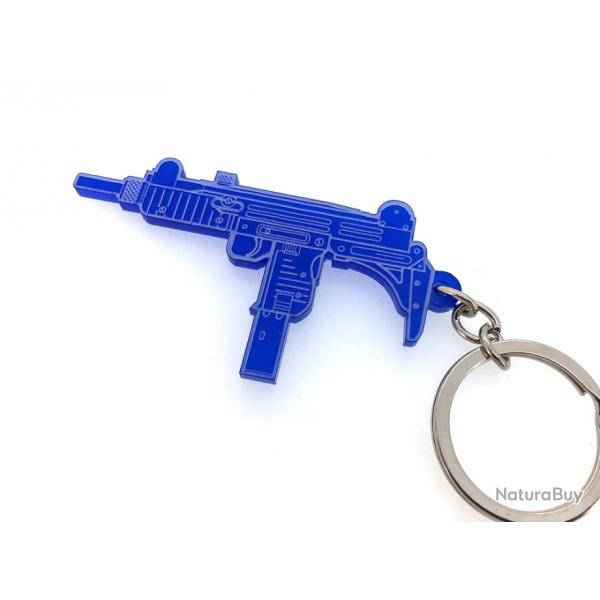 Porte-cls Uzi IMI 9mm bleu roi