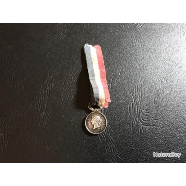 Medaille Ministere de l'Interieur - ACTES DE DEVOUEMENT - IIIe Republique - 1875