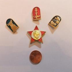 4 épinglette soviétiques d'époque