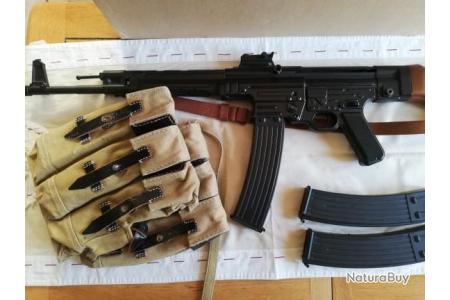 Airsoft AGM Chargeur STG44 MP44 M/étal 550 billes Noir