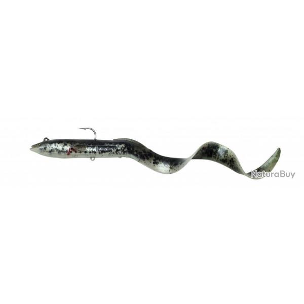 3D Real Eel 20cm 38gr mont Savage Gear Black green pearl