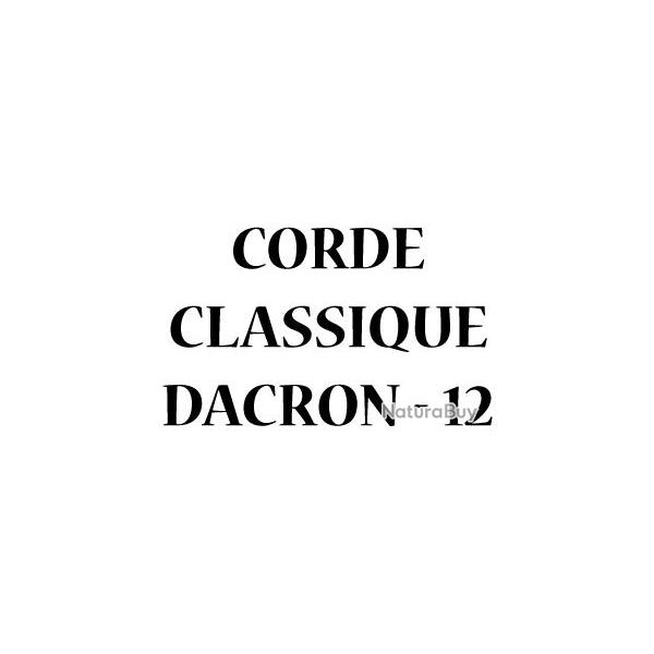 EXE - Corde Classique Dacron 12 brins BLANC 50"