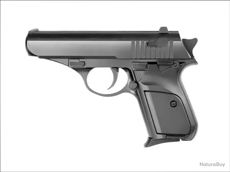 Pistolet Metal à Billes 15 cm Noir 0.500 Joules V ente Interdite