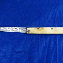 RARISSIME Very rare - COUTEAU ANCIEN Old Knife - XVIII EME SIECLE Century - THIERS CLAUDE LESBVRE ?