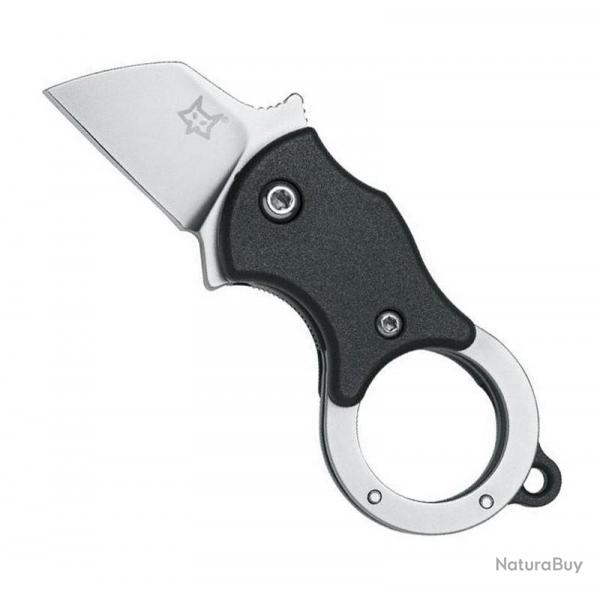 Couteau "Mini-Ta", Couleur noir, Lame acier inox [Fox Production]