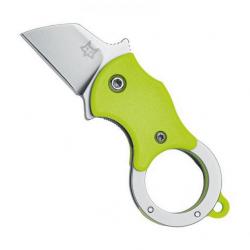 Couteau "Mini-Ta", Couleur vert, Lame acier inox [Fox Production]