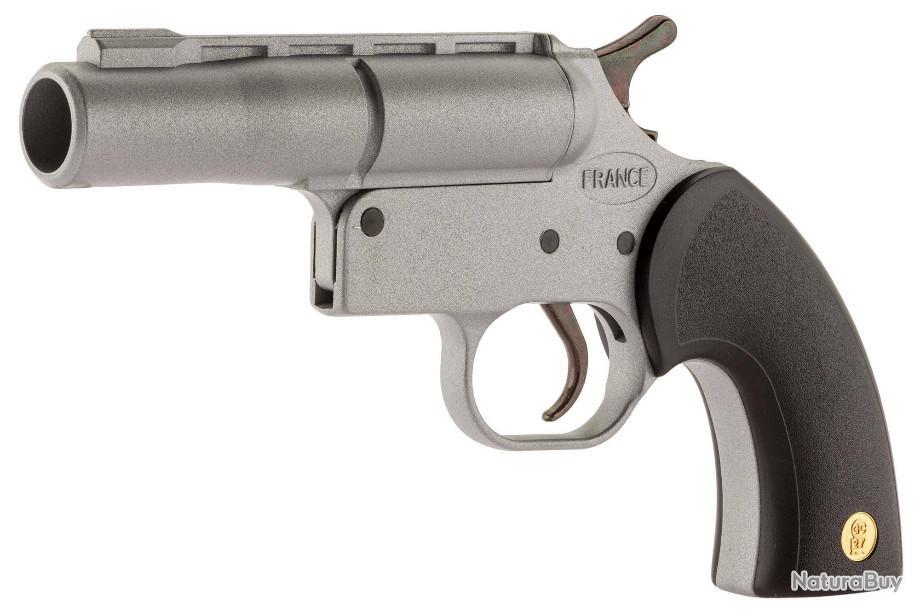Pistolet Gomme Cogne GC27 Argenté Défense Sécurité Protection - Armes à  balles caoutchouc de catégorie C (6404279)