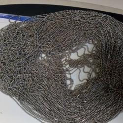 Lot de cha&icirc;nes pour plaque d identification militaire