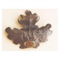Feuille de chêne bronze.