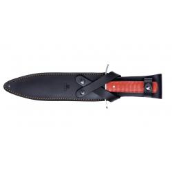 Couteau de chasse AKAH MICARTA rouge