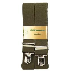 Bretelles de pantalon à motifs vert uni 30 mm