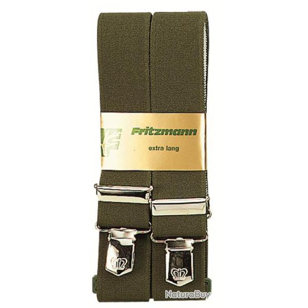 Bretelles de pantalon  motifs vert uni 30 mm