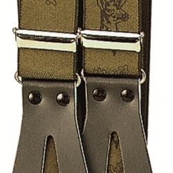 Bretelles de pantalon à motifs têtes de chevreuil à bouton