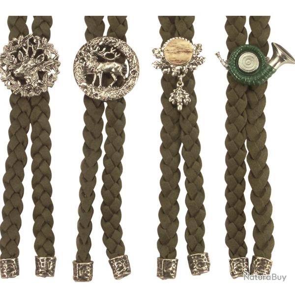 Cravate  bandeau tresss bouton trompe de chasse