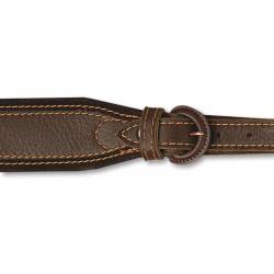 Bretelles pour fusil en cuir d'élan