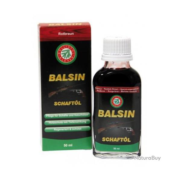 Ballistol Balsin huile pour ft et crosse en bois, brun rouge 50 ml