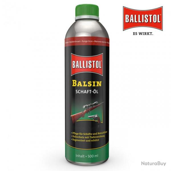 Ballistol Balsin huile pour ft et crosse en bois, brun rouge 500 ml