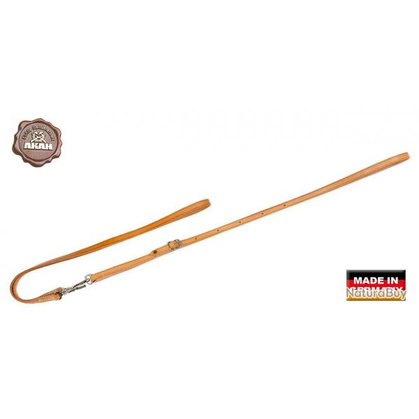 Laisse AKAH pour chien avec fermoir crochet spcial ouvert Longeur 1,60m Largeur 14mm Beige