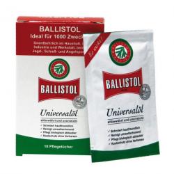 Chiffons de nettoyage Ballistol en boite de 10
