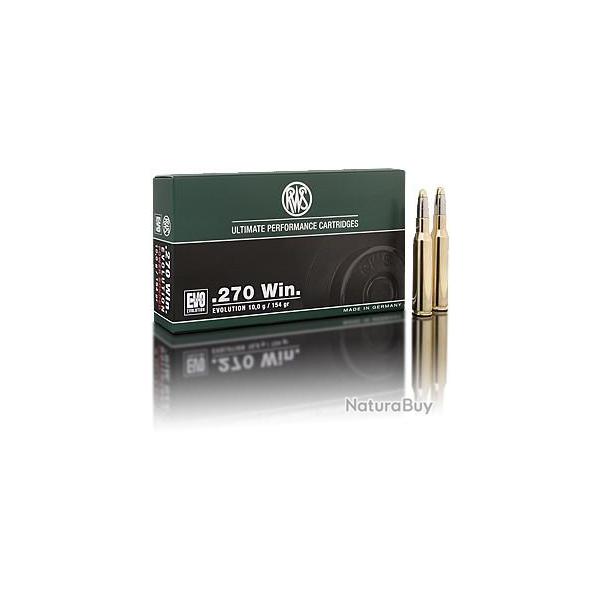 20 Munitions RWS Win Evolution cal.270 154gr
