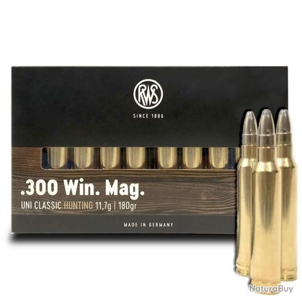 Balle Rws Uni Classic Calibre 300 Win Mag -180 Grs