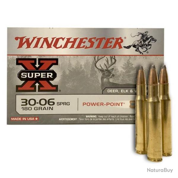 Munitions WINCHESTER calibre 30-06 PowerPoint 180gr - 11.7g x20