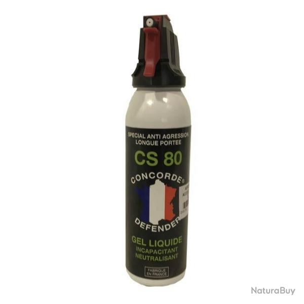 Bombe de dfense lacrymognes Gel CS 80 100 ml