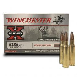 Winchester Power Point Super X 308 Win : 150 Grs