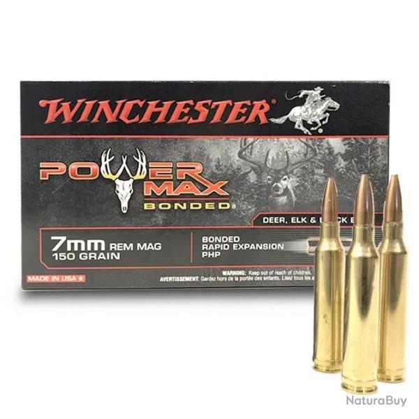 Winchester Power Max Bonded 7mm Rem Mag : 150 Grs