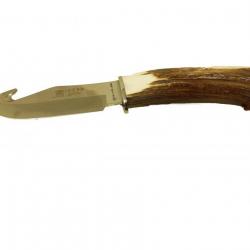 Couteaux à dépecer lame 110 mm manche bois de cerfs