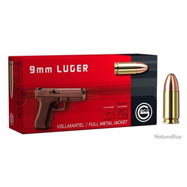 Balle GECO 9MM LUGER 8.0G 123GR FMJ x50