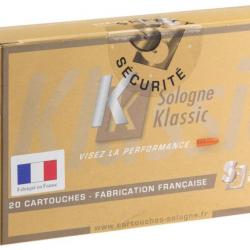 Munition Sologne Klassic Subsonique Cal. 270 win 9.7g 150gr