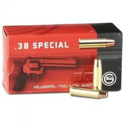 50 Munitions Geco FMJ, calibre .38 Special