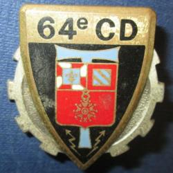 64° Compagnie Divisionnaire, résine dos guilloché, boléro gravé